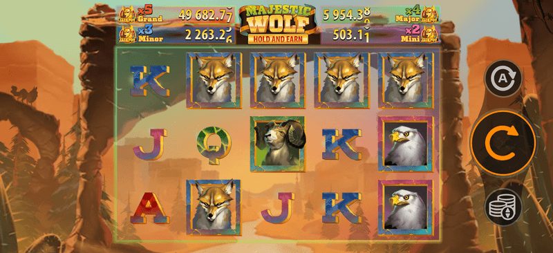 Majestic Wolf Hold and Earn