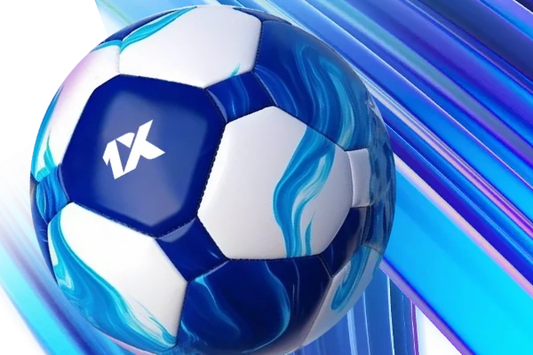 Blue and white football on a striped background — UEFA Champions League 2026