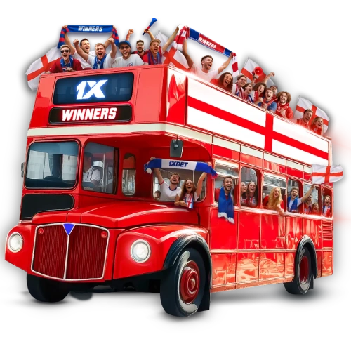 Bus à impériale rempli de supporters en fête — Angleterre. Premier League 2026