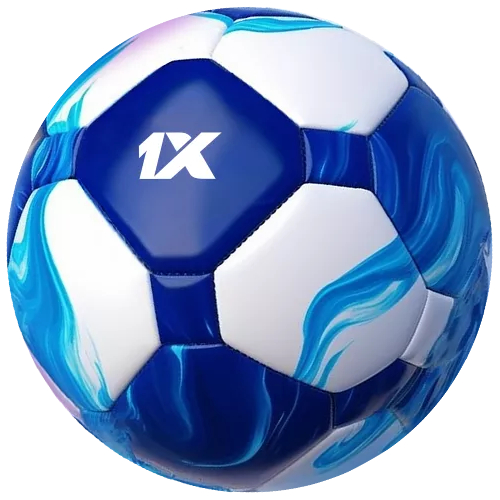 Ballon de football bleu et blanc sur fond clair — Angleterre. Premier League 2026