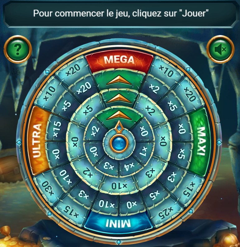 Jackpot Wheel before the spin