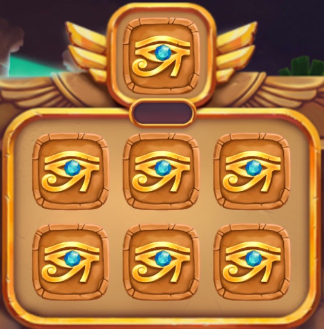 Pharaoh's Kingdom: six closed tiles