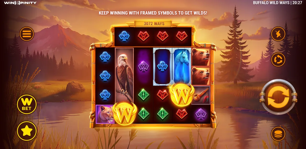 Buffalo Wild Ways - grid during play