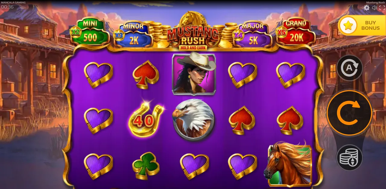Mustang Rush - البكرات بعد دورة