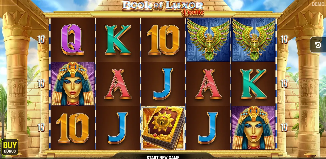 Book of Luxor Double - شاشة اللعب