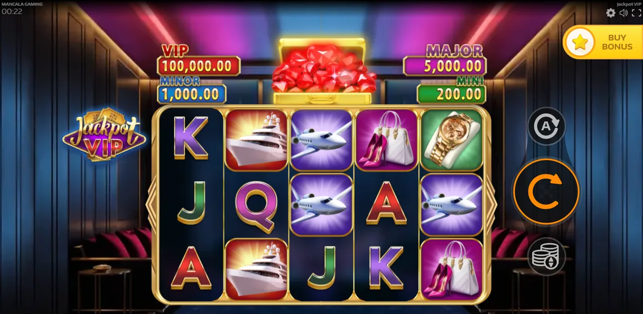 Jackpot VIP - شاشة اللعب