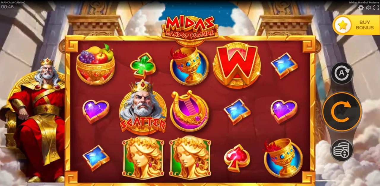 Midas: Hand of Fortune - الشبكة أثناء اللعب