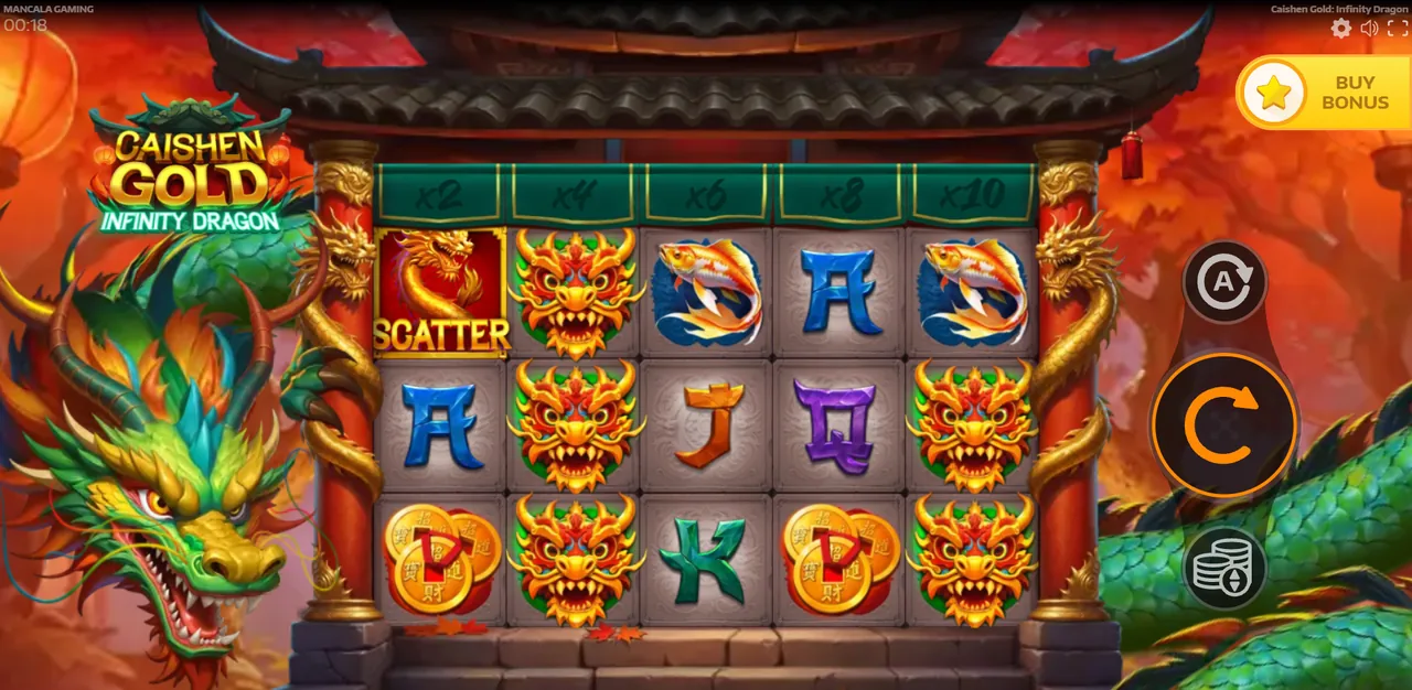 Caishen Gold: Infinity Dragon - البكرات بعد دورة