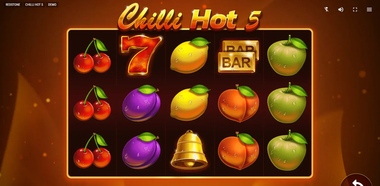 Chilli Hot 5 - écran de jeu