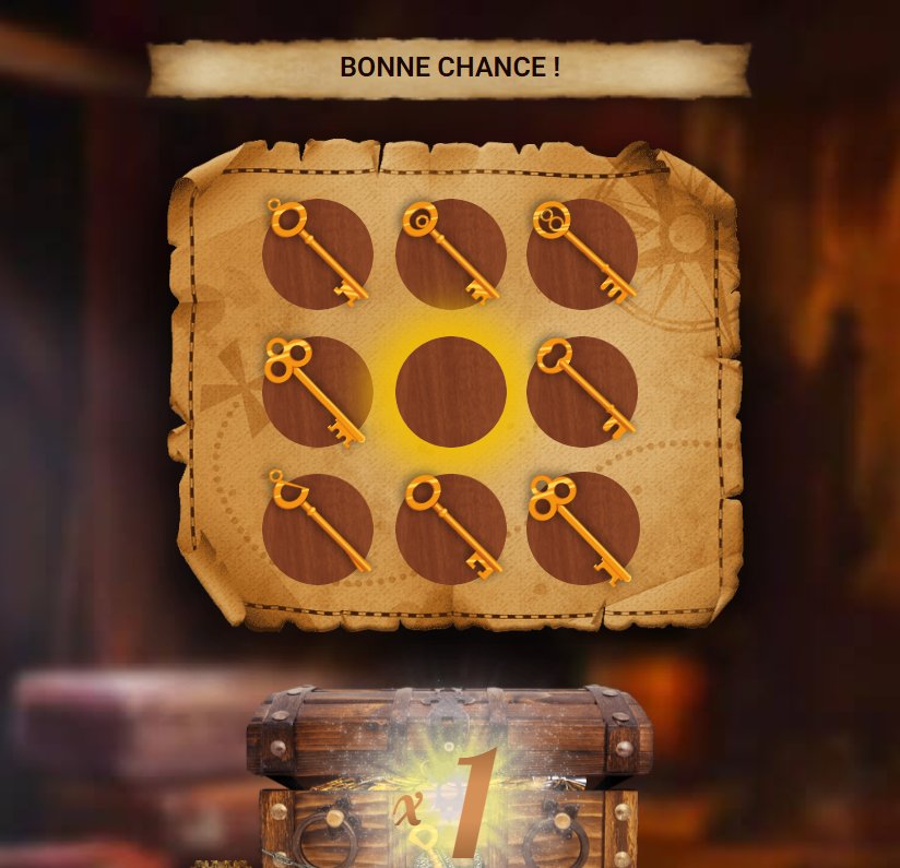Pirate Chest: المفتاح المختار يفتح الصندوق ويكشف المضاعف x1