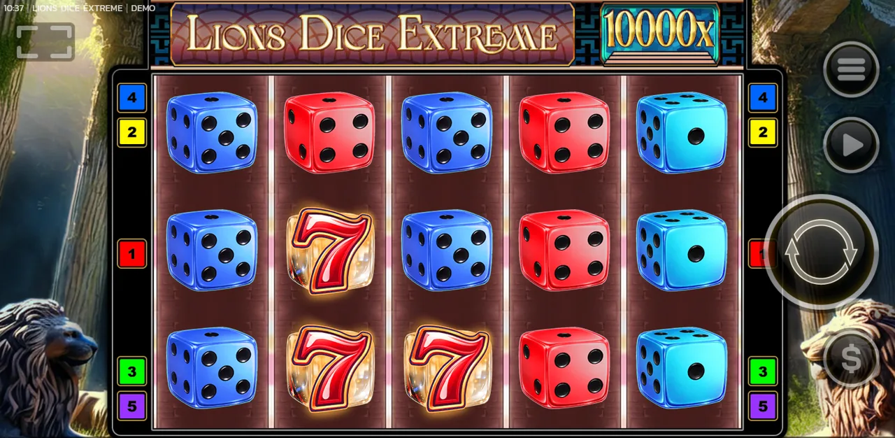 Lions Dice Extreme - شاشة اللعب
