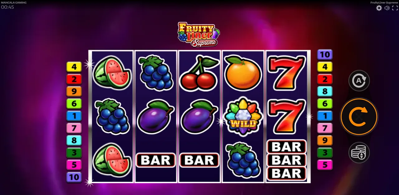 Fruityliner Supreme - الشبكة أثناء اللعب