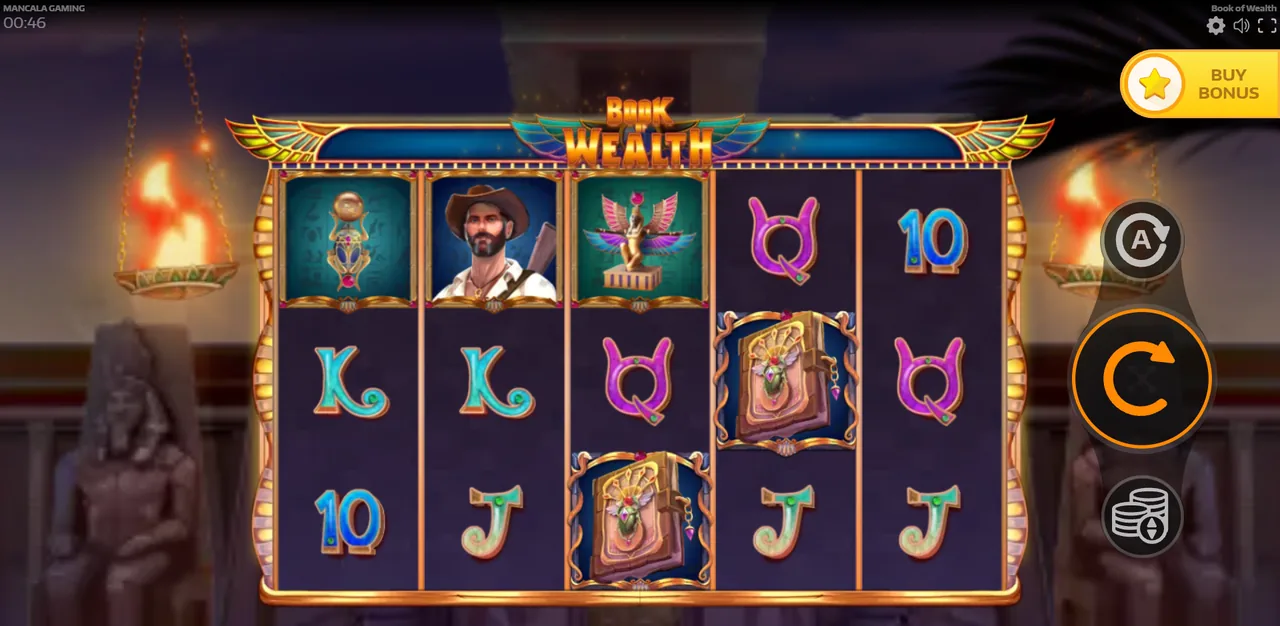 Book of Wealth - écran de jeu