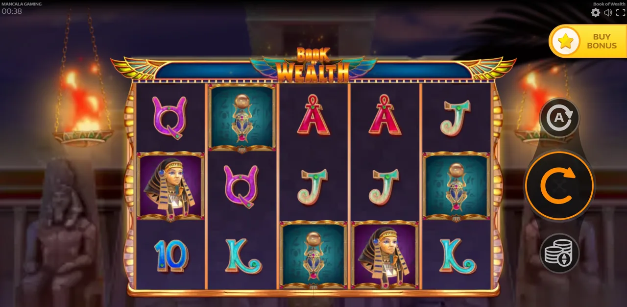 Book of Wealth - rouleaux après un tour