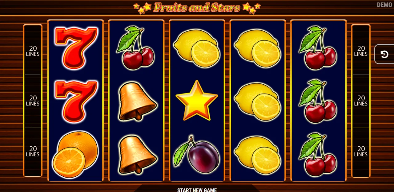 Fruits and Stars - grid during play