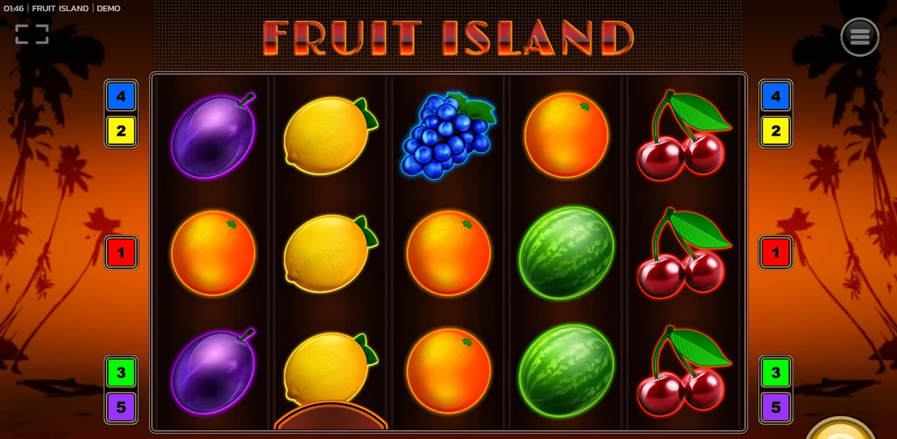 Fruit Island - الشبكة أثناء اللعب