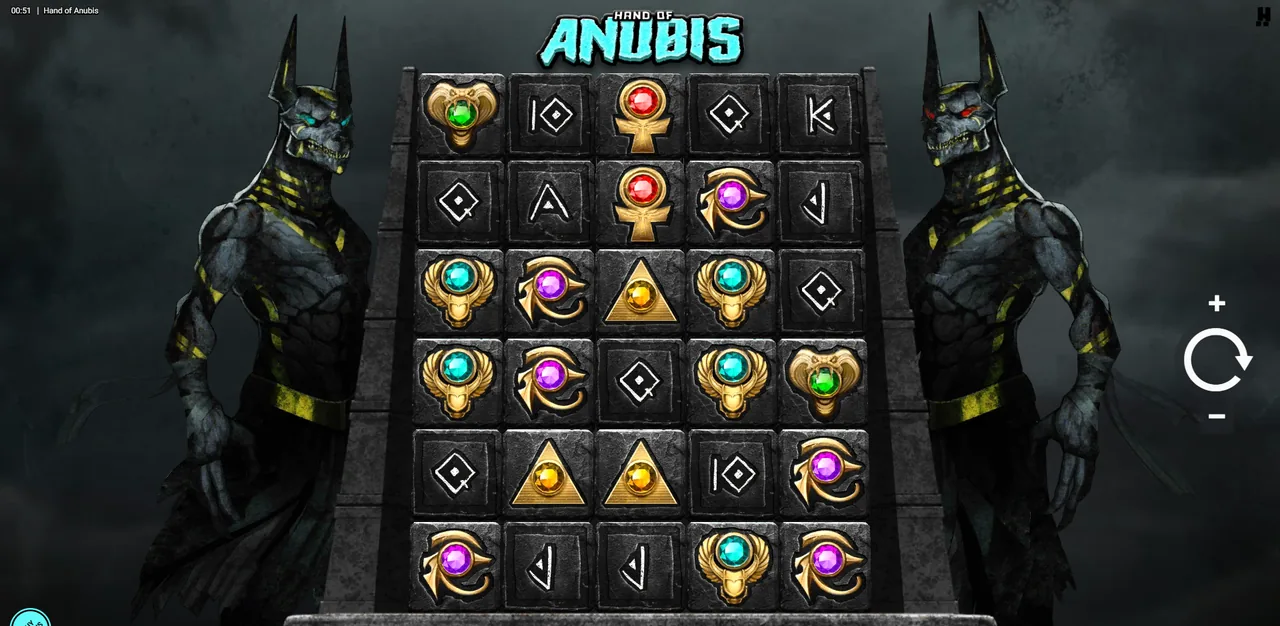 Hand of Anubis - écran de jeu