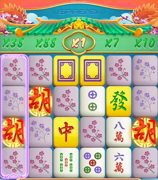 Mahjong Ways 3+ - شاشة اللعب