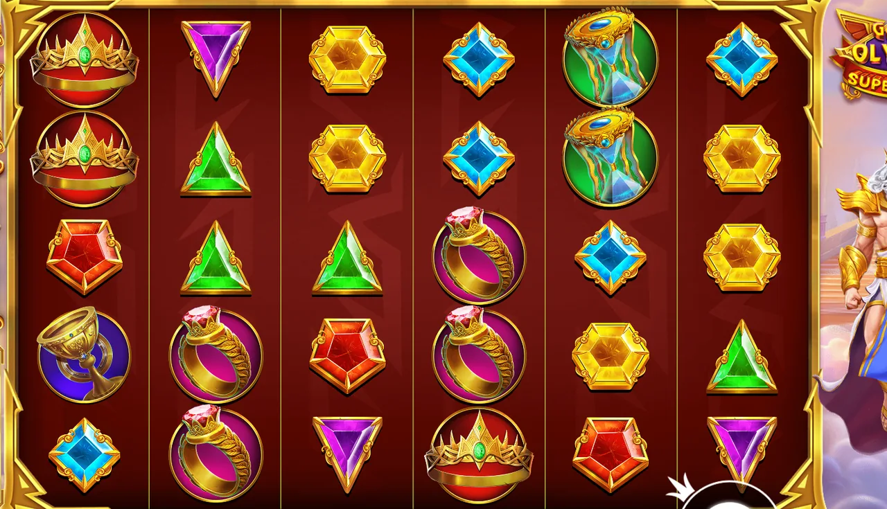 Gates of Olympus Super Scatter - grid during play