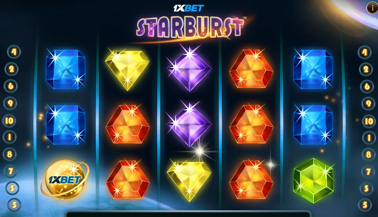 1xbet Starburst™ - grid during play