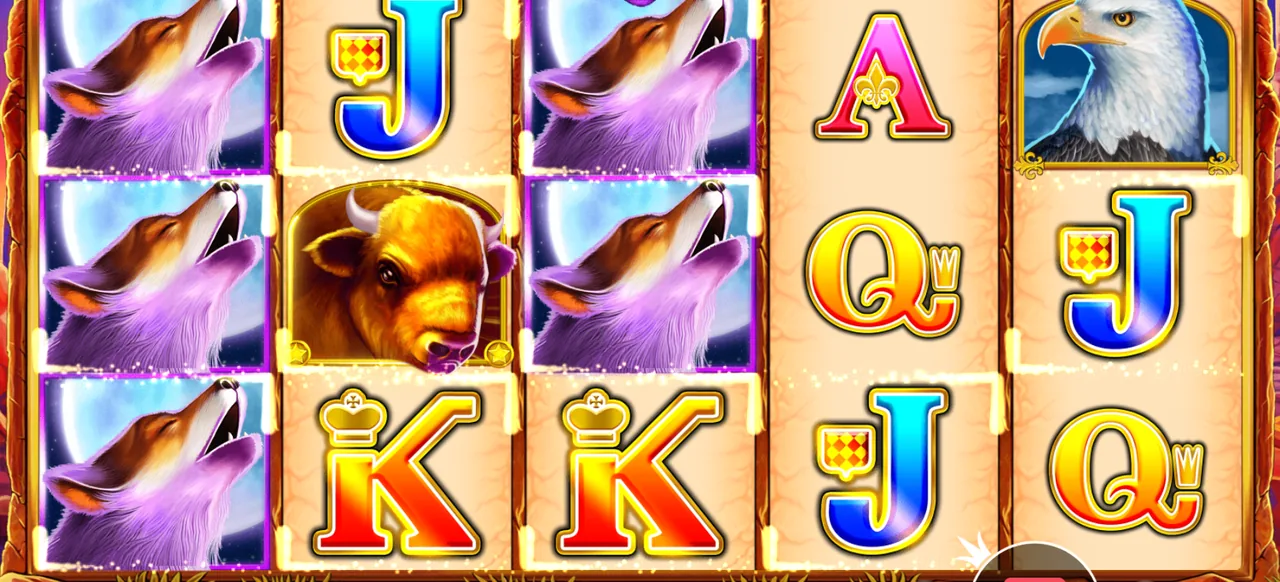 Wolf Gold™ - الشبكة أثناء اللعب