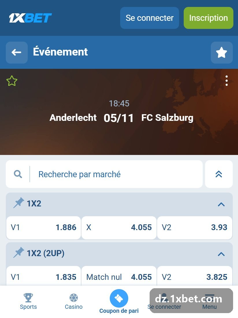 Ligue Europa de l'UEFA : fiche d'un match et ses premiers marchés