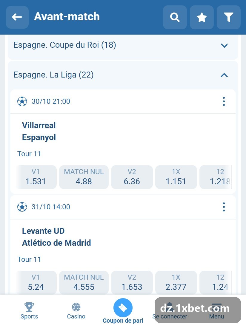 Espagne. La Liga : rencontres à venir dans la ligne